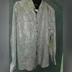 Senor de Los Cielos Mens Button Up Dress Shirt Size L